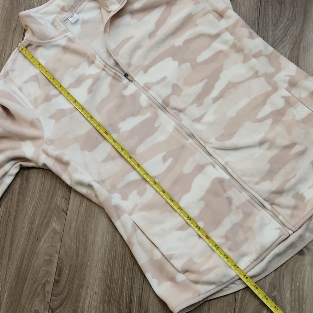 Old Navy Active Fleece Camo Zip-Up Jacket Sweater With Pockets Women's XL Tall - Picture 13 of 15